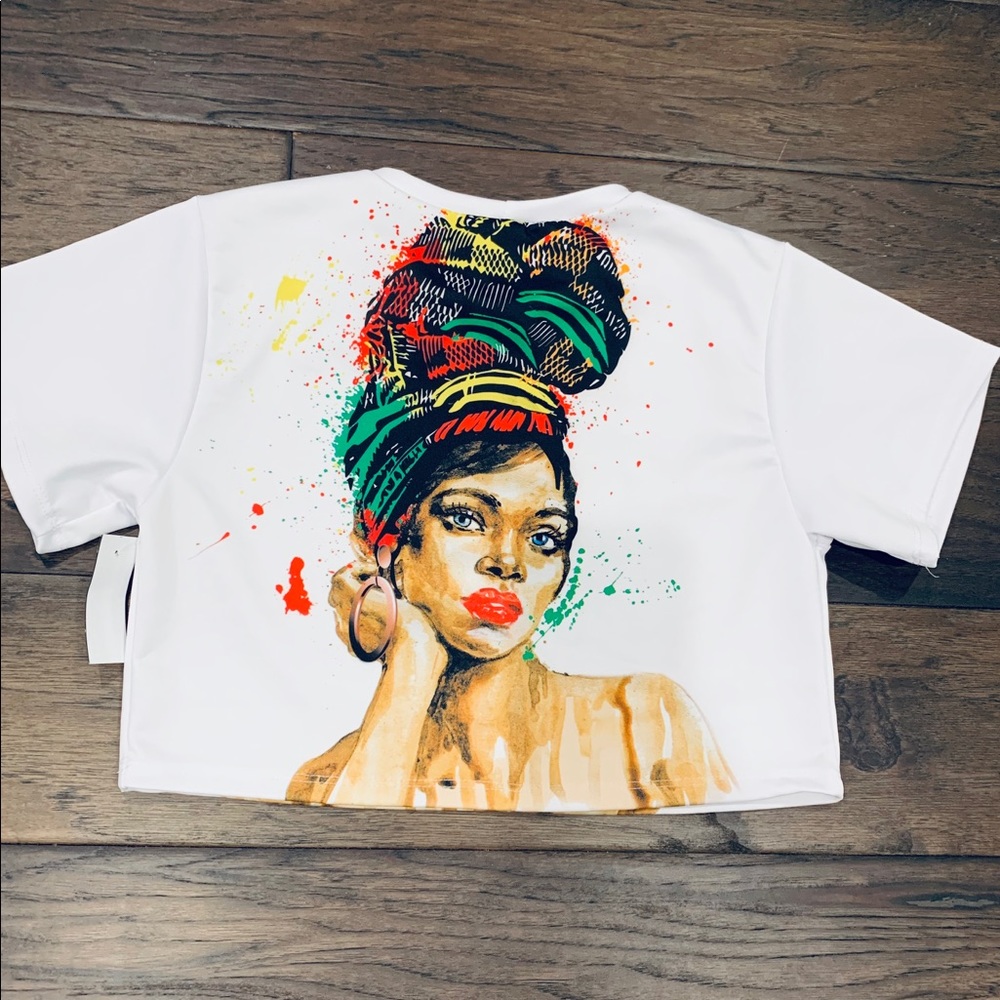 Graphic Crop Top